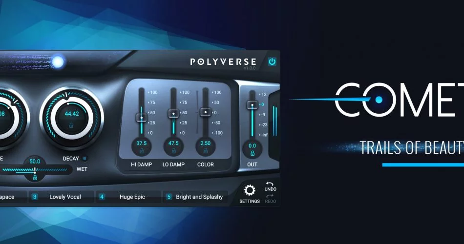 Polyverse Comet 郁郁葱葱的多功能混响插件现价 99 美元-