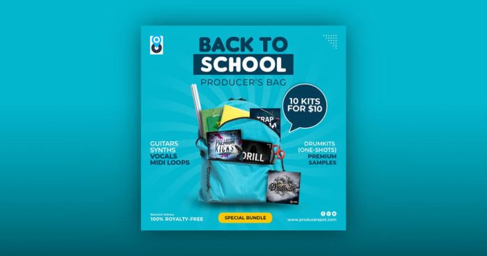 ProducerSpot Back To School Producer's Bag：10 包，10 美元-