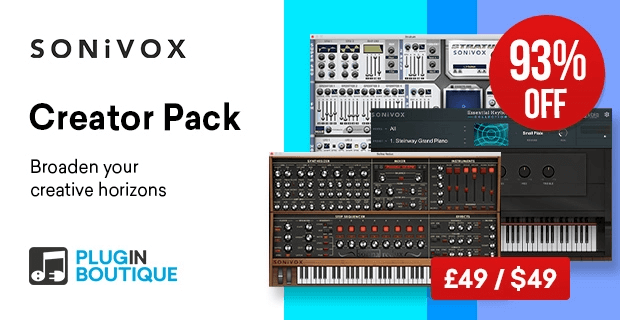 Sonivox Creator Pack：在 Essential Keyboard Collection、Stratum 和 Solina Redux 上节省 93%-