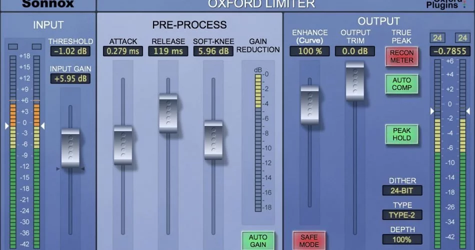 Sonnox Oxford Limiter V3 效果插件节省 75%-