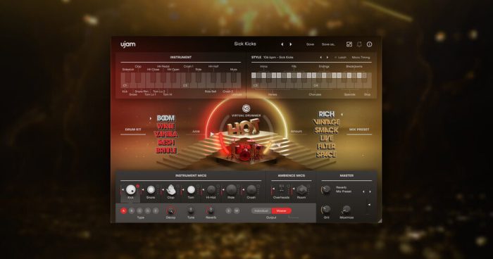 UJAM 在介绍中发布 Virtual Drummer Hot 乐器-