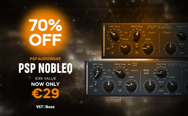 在 VST Buzz 获得 PSP Audioware 的 PSP NobleQ 70% 折扣-