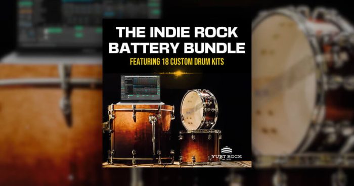 Yurt Rock 在介绍中发布 Indie Rock Drums BATTERY Bundle-