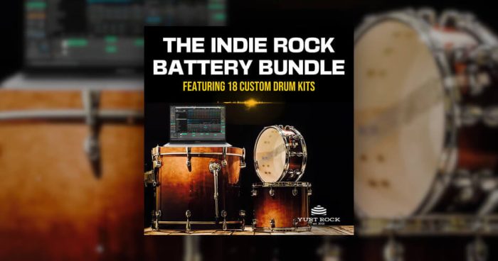 图片[1]-Yurt Rock 在介绍中发布 Indie Rock Drums BATTERY Bundle-