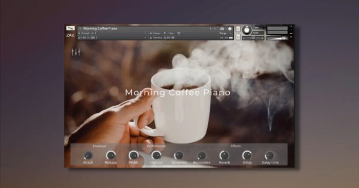 图片[1]-Morning Coffee Piano：ZAK Sound 提供的免费 Kontakt 乐器库-