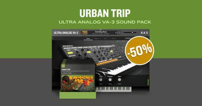 AAS 推出 Urban Trip Sound Pack + 超模拟 VA-3 节省 50%-