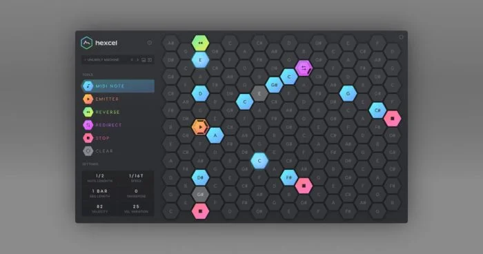 Hexcel：基于谐波表的生成 MIDI 音序器插件-