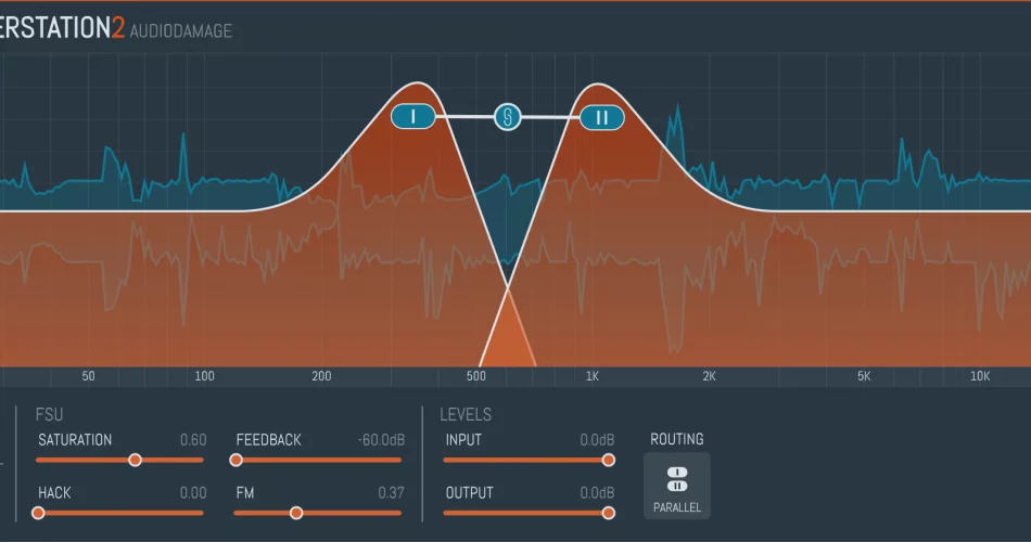 通过 Audio Damage 节省 50% 的 Filterstation2 双滤镜效果插件-