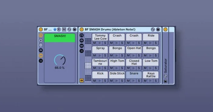 Brian Funk 发布 SMASH！鼓免费 Ableton Live Pack-