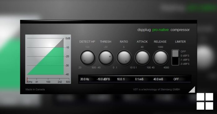 DSPplug 推出适用于 Windows 的 DSPplug pro-native comp 效果插件-