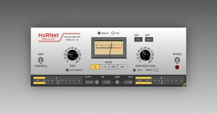 HoRNet Plugins 发布 HA2A 经典压缩效果插件-