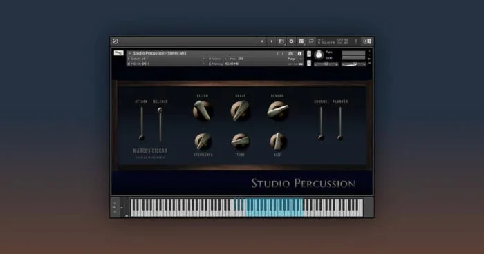 Marcos Ciscar 为 Kontakt 设计的 Studio Percussion 样本库-