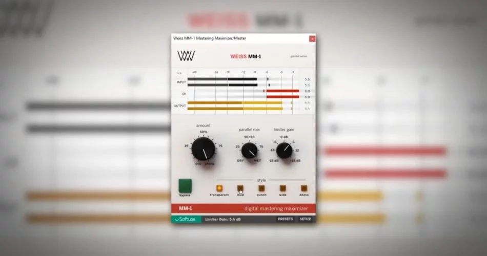 Softube Weiss MM-1 Mastering Maximizer 售价 89 美元-