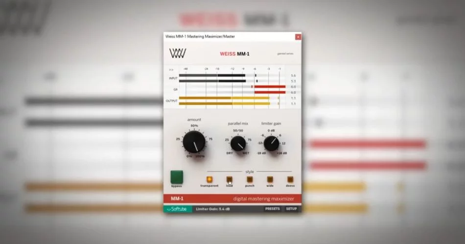 图片[1]-Softube Weiss MM-1 Mastering Maximizer 售价 89 美元-