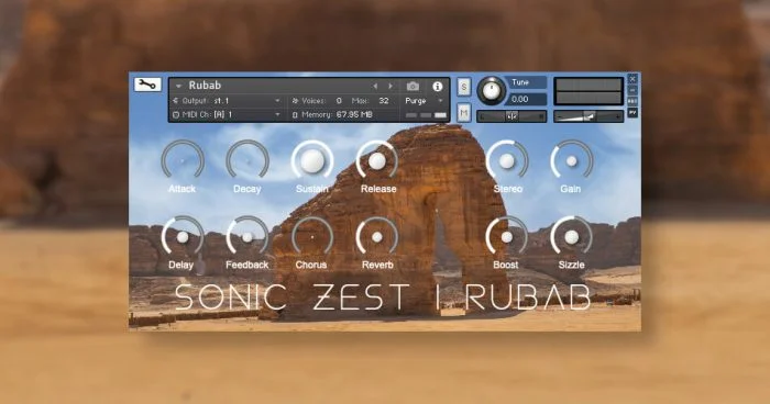 Sonic Zest 为 Kontakt 发布 Rubab 样本库-