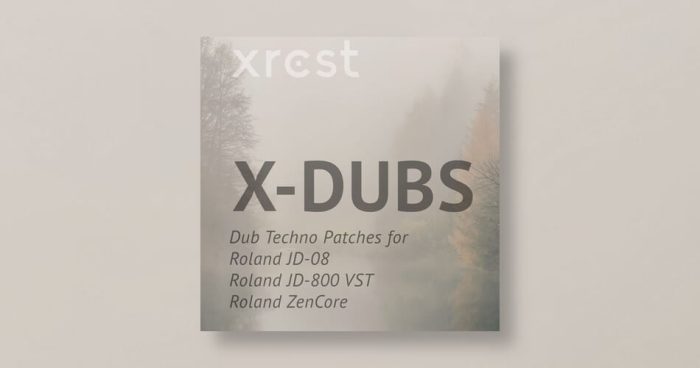 图片[1]-XRCST 为 Roland JD 合成器发布 X-DUBS Dub Techno 包-