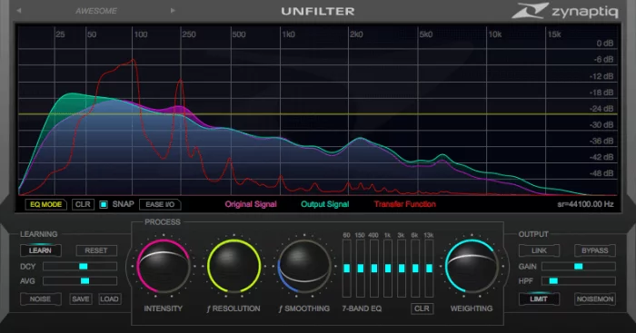 Zynaptiq 用于过滤效果的 UNFILTER 音频插件售价 139 美元！-