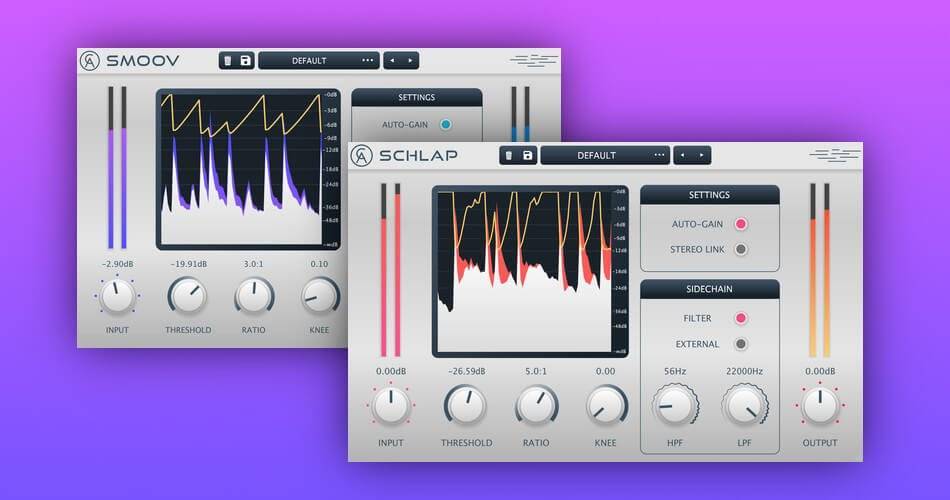 Caelum Audio将Smoov和Schlap压缩机插件更新为v1.1-