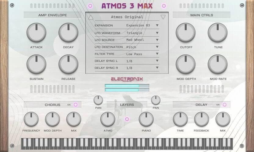 Electronik Sound Lab的Atmos 3 Max电影环境钢琴-