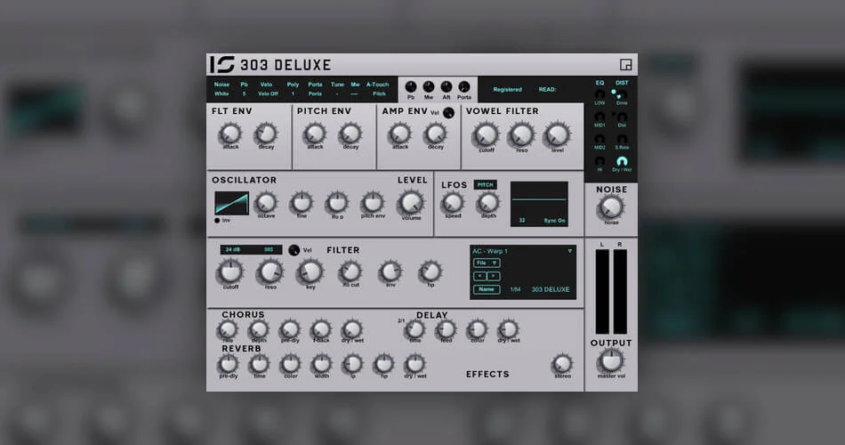 Infected Sounds推出适用于Windows的303豪华免费低音合成器-