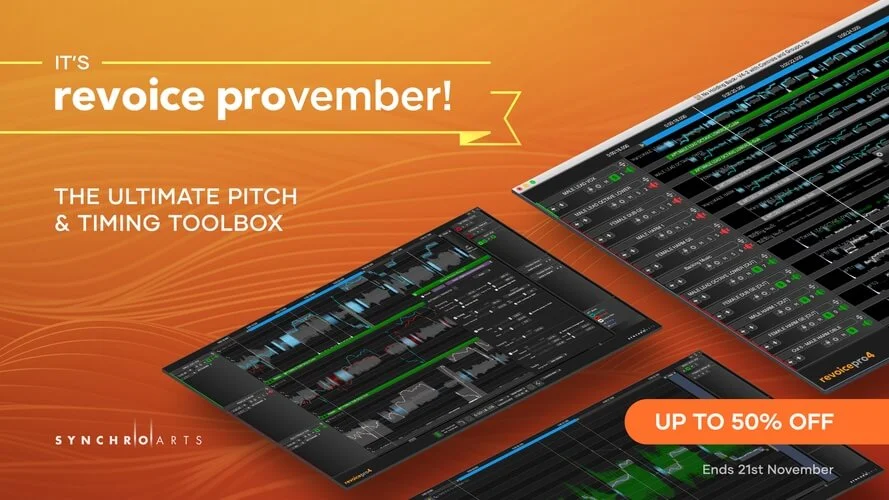 Synchro Arts提供高达50%的折扣Revoice Pro 4音高和计时工具箱-