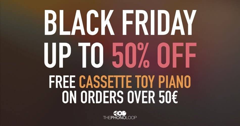 图片[1]-THEPHONOLOOP黑色星期五促销：高达50%的折扣+免费盒式磁带玩具钢琴-