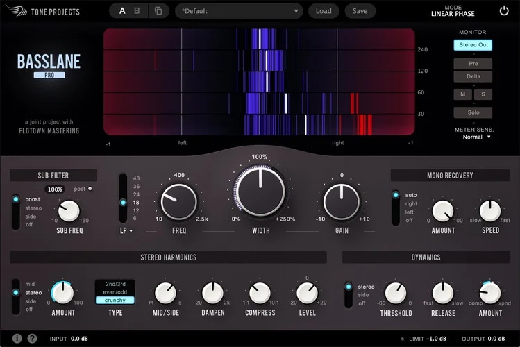 Tone Projects发布了Basslane Pro低音增强插件，免费更新版本-