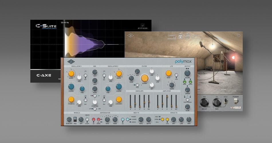 Universal Audio推出Hitsville Reverb Chambers、PolyMAX Synth和C-Suite C-Axe吉他降噪器-