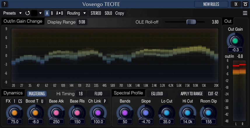 Voxengo将TEOTE光谱平衡器插件更新为v1.12-