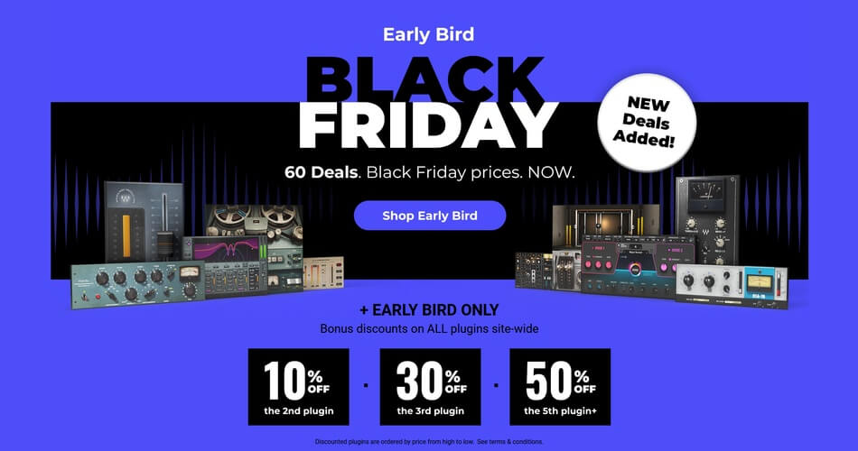 图片[1]-Waves Audio Early Bird Black Friday：60个最畅销的插件正在出售-