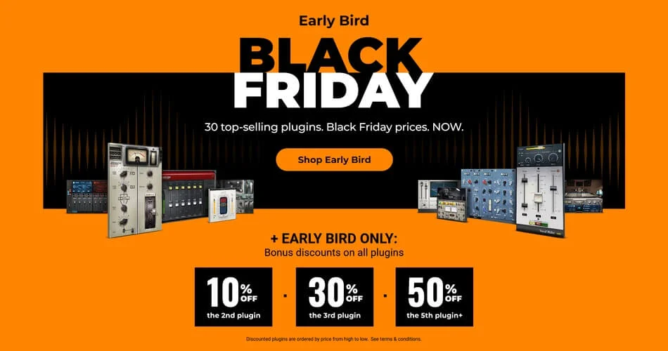 Waves Audio Early Bird Black Friday：30个最畅销的插件出售-