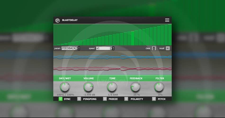 在ADSR Sounds上通过Audio Blast的Blast Delay效果插件节省40%-