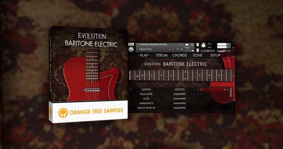 Orange Tree Samples推出Evolution男中音电动虚拟吉他-