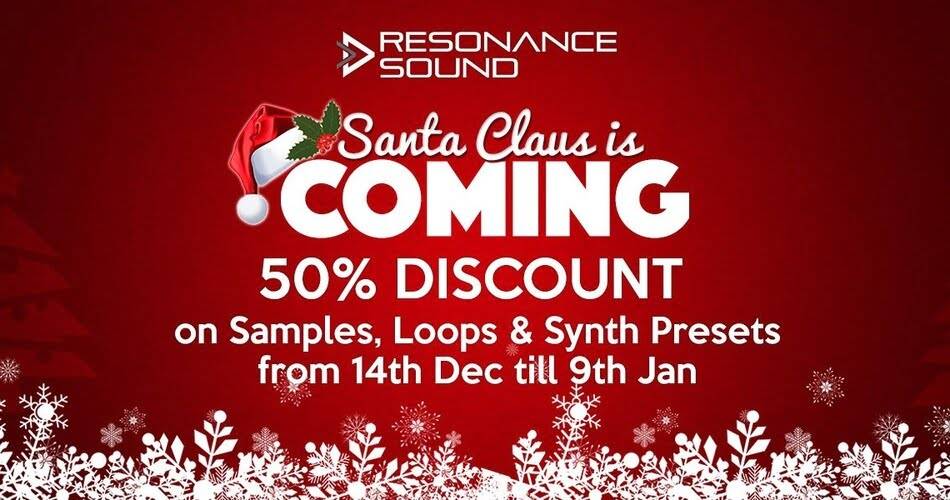 Resonance Sound推出圣诞节大减价，循环、样品和合成器预设可享受50%的折扣-