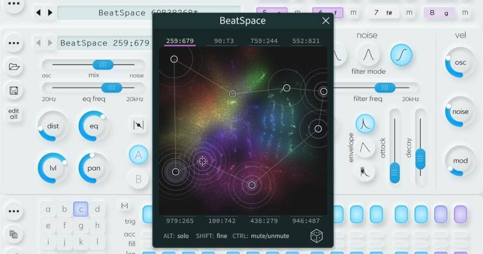 图片[1]-Sonic Charge为微音速鼓合成器发布了免费的BeatSpace-