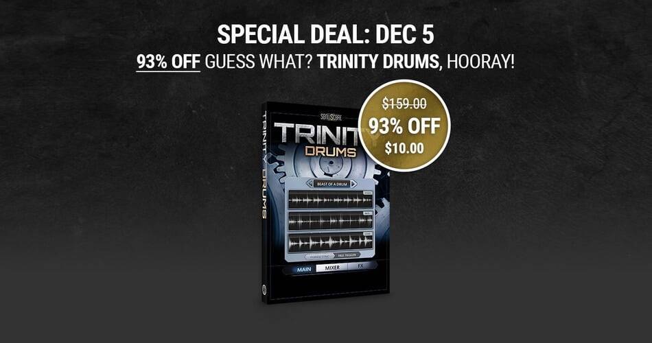 闪购：Sonuscore为Kontakt准备的Trinity Drums，售价10美元！-