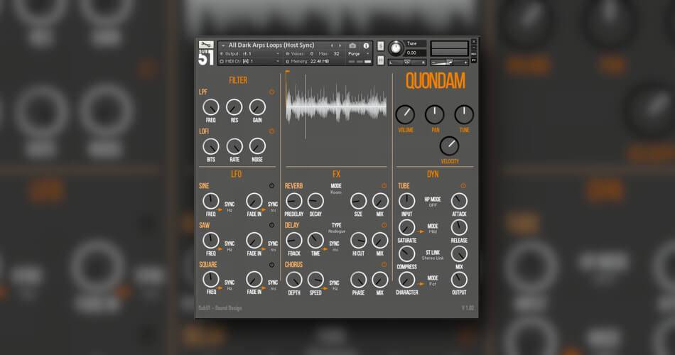 图片[1]-Sub51为Kontakt发布了Quondam示例库（限时免费）-