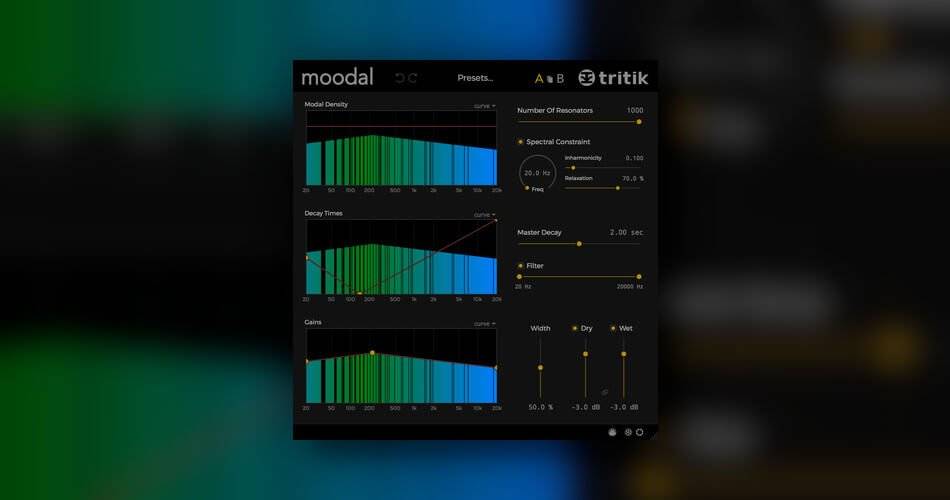 图片[1]-Tritik将Moodal共振滤波器插件更新到v1.2.0-