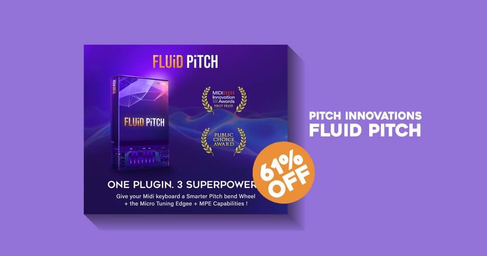 Fluid Pitch下一代MIDI音高弯曲插件售价29美元-