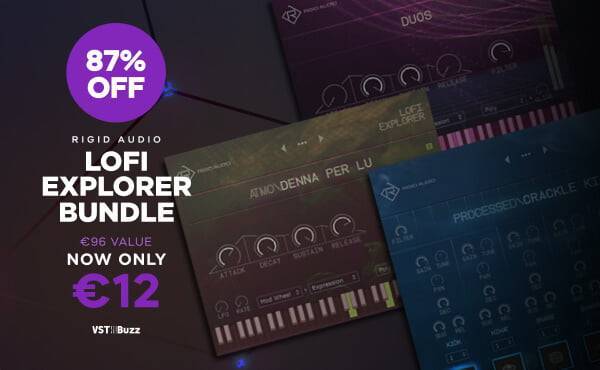 在Lofi Explorer Bundle上节省87%：刚性音频的3种虚拟乐器-