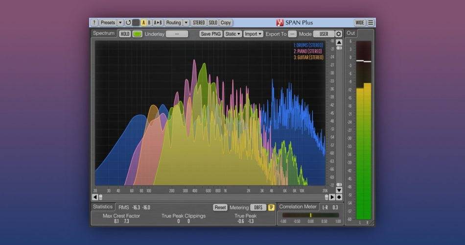 Voxengo将SPAN Plus频谱分析器插件更新为v1.21-