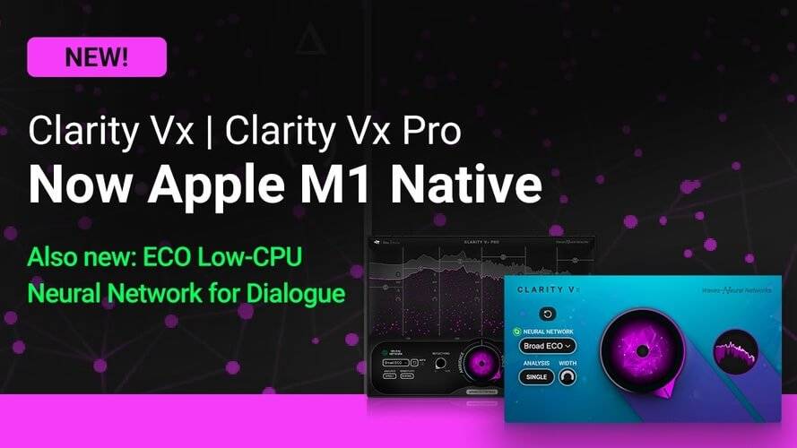 Waves更新了Clarity Vx和Clarity Vx Pro降噪插件-