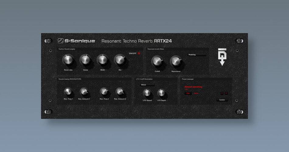 图片[1]-G-Sonique发布了Resonant Techno Reverb RRTX24效果插件-