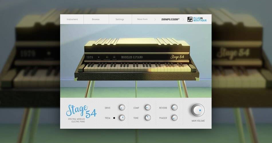 Sampleson的Stage54虚拟电动tine钢琴售价29美元-
