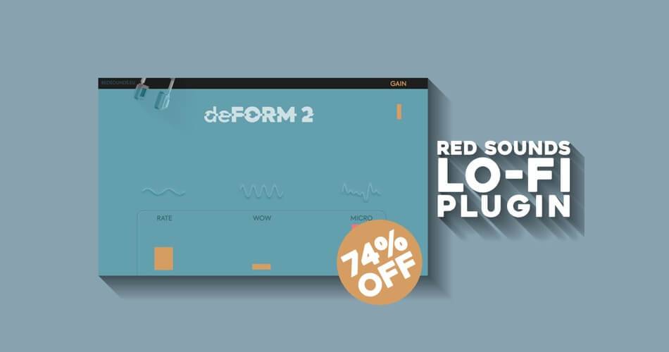 Red Sounds的deForm 2音高/lofi效果插件售价7美元-