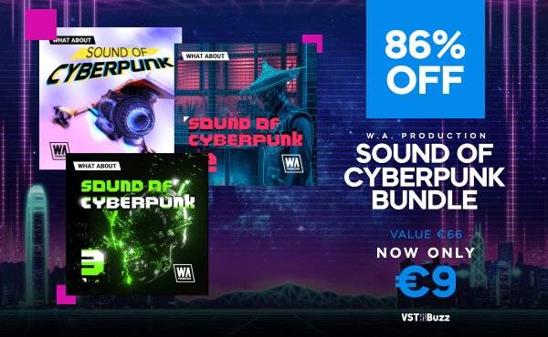 在W.A.的Sound Of Cyberpunk Bundle上节省86%。生产-