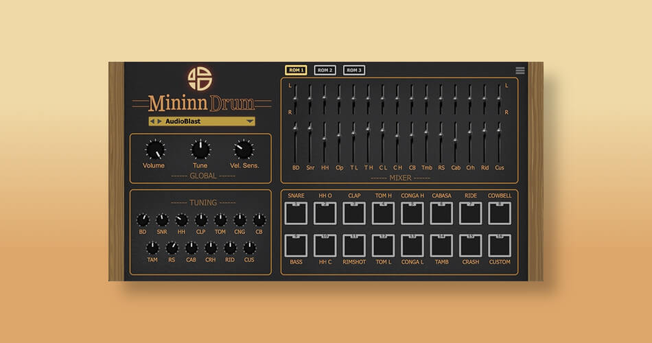 Audio Blast发布Mininn Drum虚拟乐器-