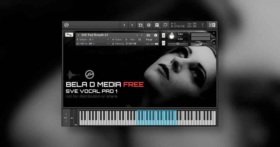 Bela D Media为订阅者提供免费的Kontakt SVE Vocal Pad 1-