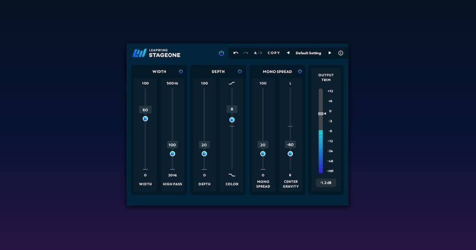 图片[1]-Leapwing Audio的StageOne立体声加宽插件以40%的折扣出售-
