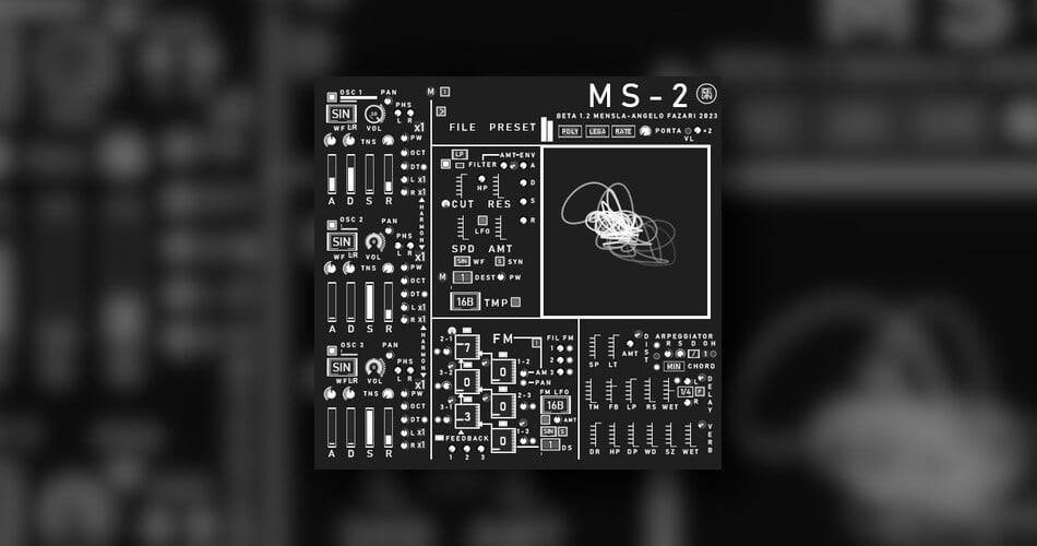 Mensla发布了适用于Windows和macOS的MS-2免费合成器乐器-